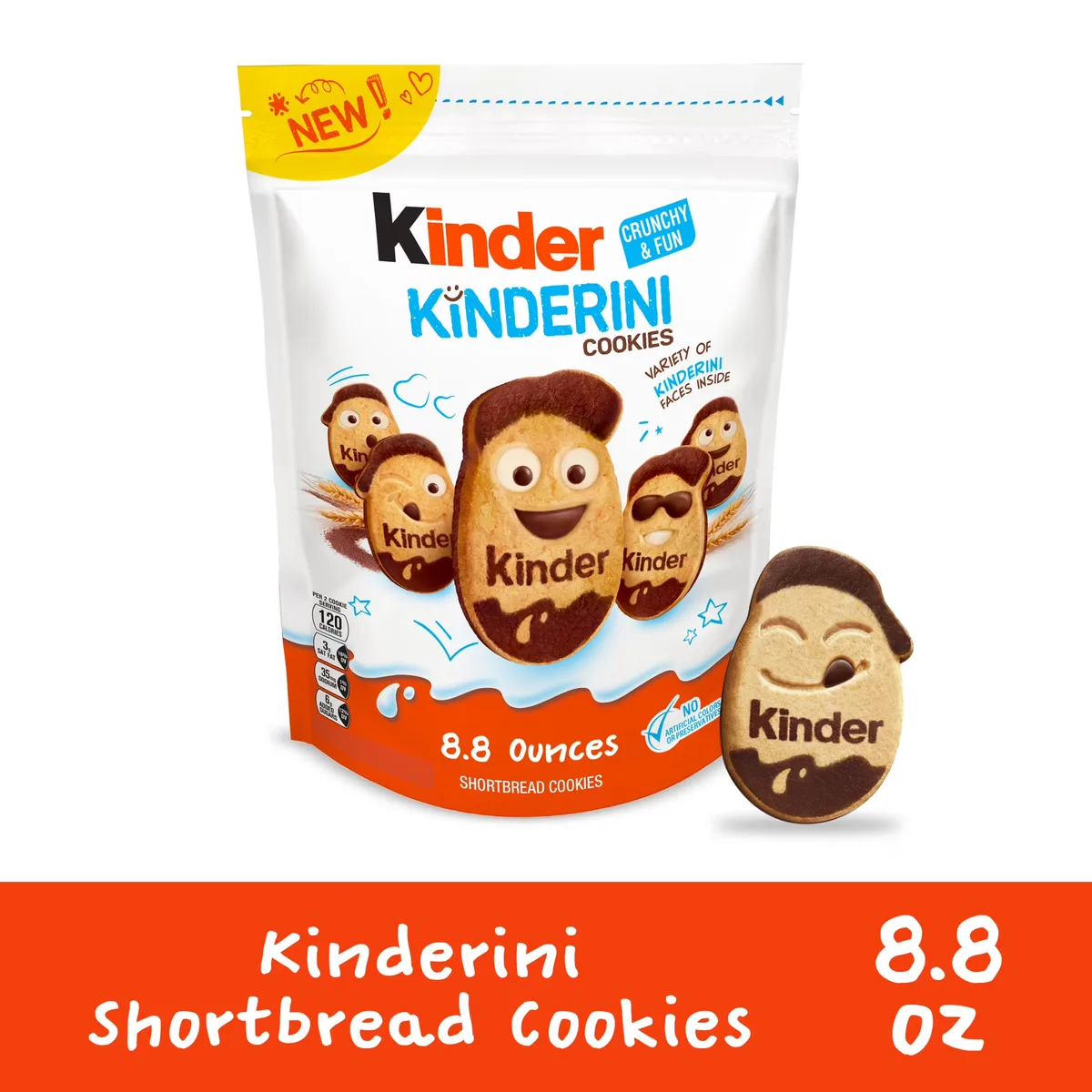 Kinder Kinderini Shortbread Cookies, 250g