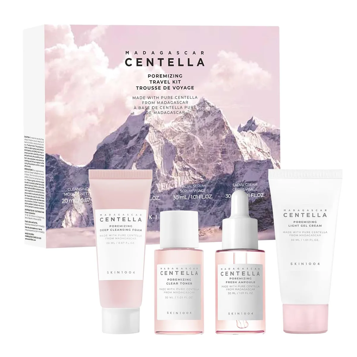 SKIN1004 Madagascar Centella Kit de Viagem Antiporos